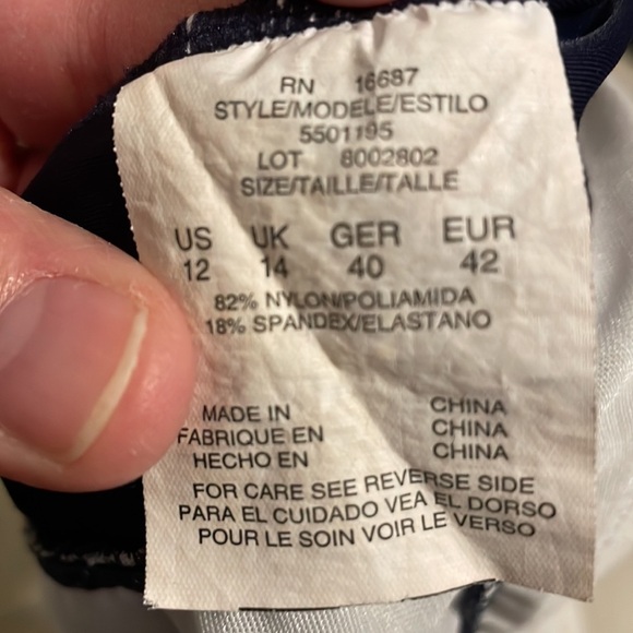 A & H Sportswear Co. Women’s One Piece Ruched Front Swimsuit Swim Dress Size 12 - Picture 7 of 10